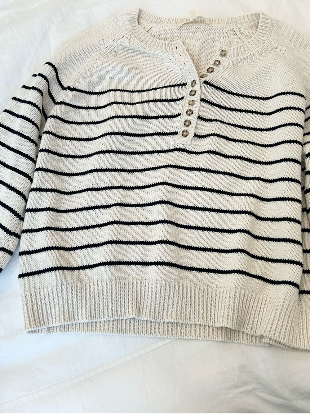 Sezane Leontine Leotine Jumper Sweater Ecru S Small
